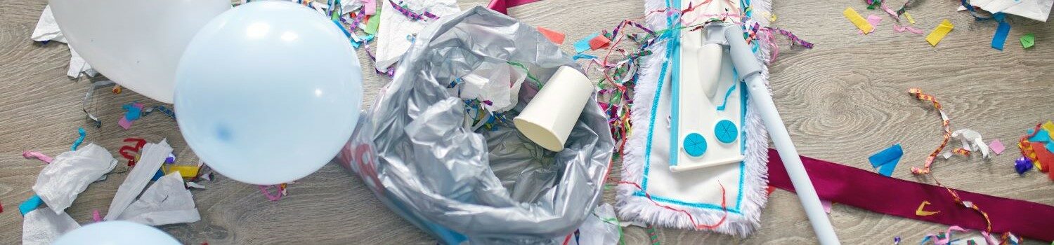 Nettoyage avant, pendant et après l’organisation d’un événement